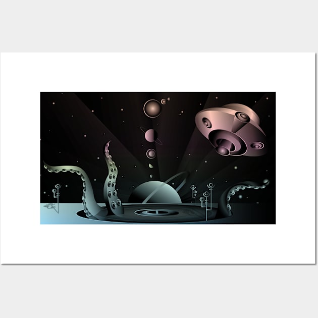 Alien landscape Wall Art by riomarcos